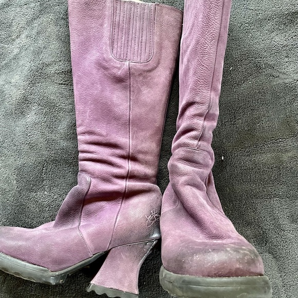 John Fluevog Alto Purple boots - Picture 1 of 2